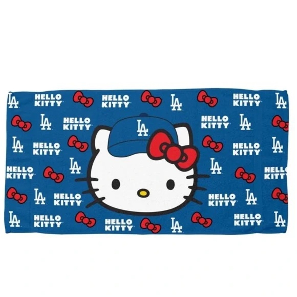 Hello Kitty LA Dodgers stadium towel - new